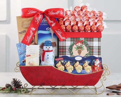 Item 090 - Lindt Chocolate Winter Sleigh FREE SHIPPING 9% Save Original Price is $ 165.00