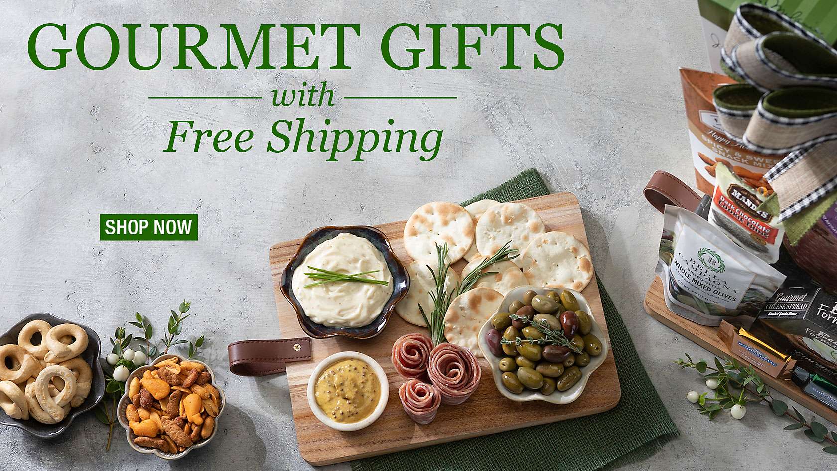 Gourmet food and wine gifts with free shipping