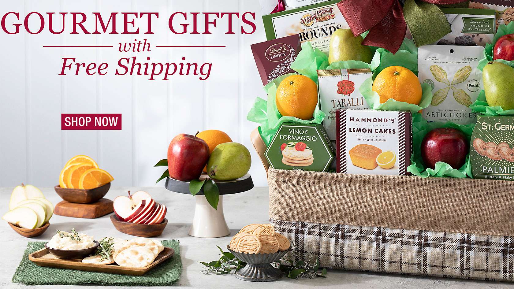 Gourmet gifts with free shipping