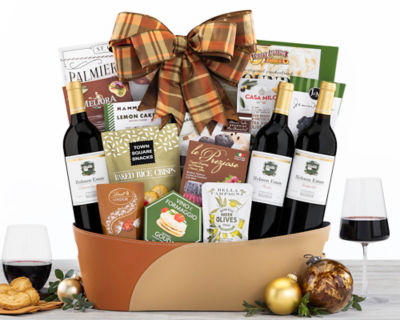 Suggestion - Hobson Red Wine Trio Gift Basket 