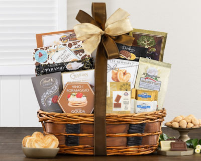 Savory Cutting Board Gift Collection Gift Basket at Van's Gifts