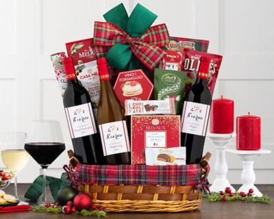 Suggestion - Kiarna Holiday Trio Wine Basket 