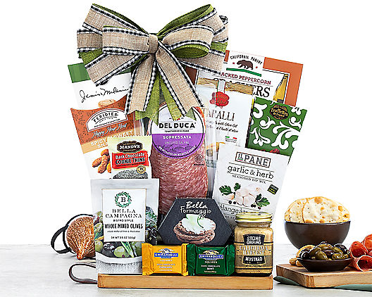 Savory Cutting Board Gift Collection Gift Basket at Van's Gifts